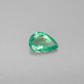 0.28캐럿 천연 그린 에메랄드, 배 모양, 5.8×4 mm, VS-SI