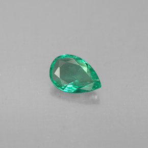 0.32캐럿 천연 그린 에메랄드, 배 모양, 5.8×4 mm, VS-SI