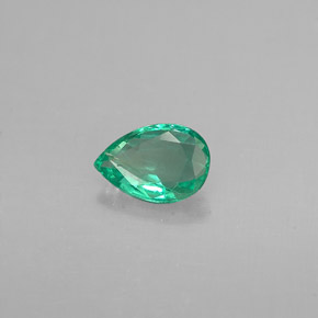 0.32캐럿 천연 그린 에메랄드, 배 모양, 5.8×4 mm, VS-SI