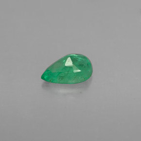0.35캐럿 천연 그린 에메랄드, 배 모양, 5.8×4 mm, VS-SI