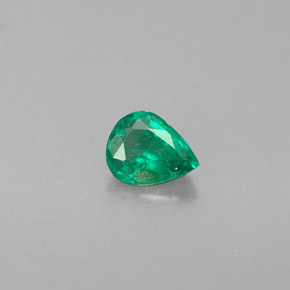 0.27캐럿 천연 그린 에메랄드, 배 모양, 5×4 mm, VS-SI