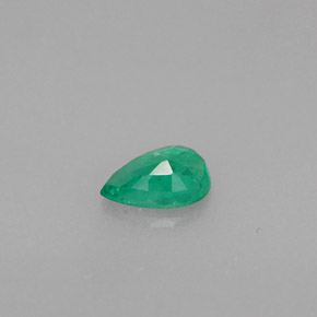 0.33캐럿 천연 그린 에메랄드, 배 모양, 5.9×4.1 mm, VS-SI