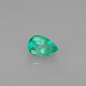 0.46캐럿 천연 그린 에메랄드, 배 모양, 6×4.2 mm, VS-SI