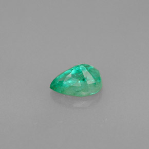 0.46캐럿 천연 그린 에메랄드, 배 모양, 6×4.2 mm, VS-SI