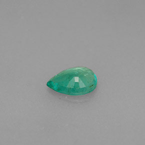 0.34캐럿 천연 그린 에메랄드, 배 모양, 6×4.2 mm, VS-SI
