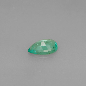 0.29캐럿 천연 그린 에메랄드, 배 모양, 6×4 mm, VS-SI