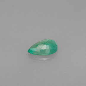0.33캐럿 천연 그린 에메랄드, 배 모양, 6×4.2 mm, VS-SI