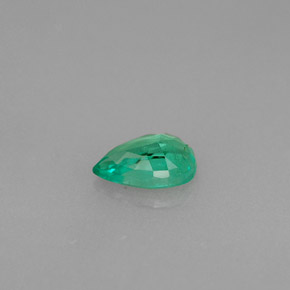 0.34캐럿 천연 그린 에메랄드, 배 모양, 6×4 mm, VS-SI