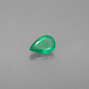 0.33캐럿 천연 그린 에메랄드, 배 모양, 5.9×4 mm, VS-SI