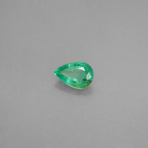 0.31캐럿 천연 그린 에메랄드, 배 모양, 5.7×3.9 mm, SI