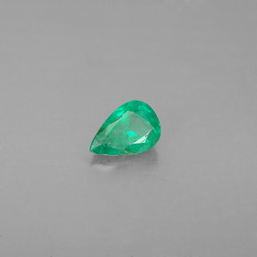 0.37캐럿 천연 그린 에메랄드, 배 모양, 5.9×4 mm, VS-SI