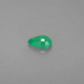 0.35캐럿 천연 그린 에메랄드, 배 모양, 5.8×4.1 mm, SI
