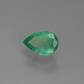 0.37캐럿 천연 그린 에메랄드, 배 모양, 5.9×4 mm, VS-SI