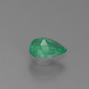 0.37캐럿 천연 그린 에메랄드, 배 모양, 5.9×4 mm, VS-SI