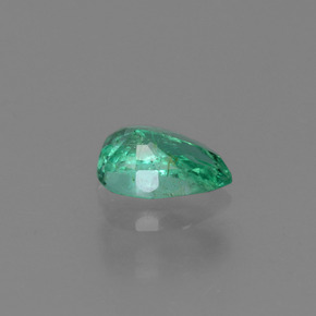 0.41캐럿 천연 그린 에메랄드, 배 모양, 6×4 mm, VS-SI