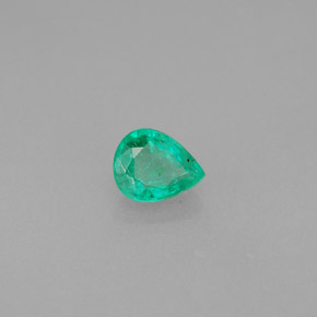 0.28캐럿 천연 그린 에메랄드, 배 모양, 5×4 mm, VS-SI