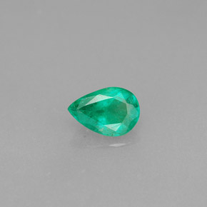 0.33캐럿 천연 그린 에메랄드, 배 모양, 5.8×4 mm, VS-SI