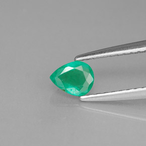 0.30캐럿 천연 그린 에메랄드, 배 모양, 5×4 mm, SI