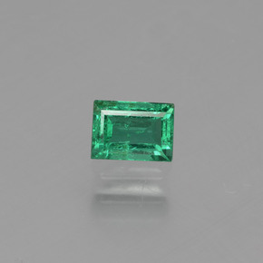 0.34캐럿 천연 그린 에메랄드, 바게트, 4.7×3.4 mm, VS-SI