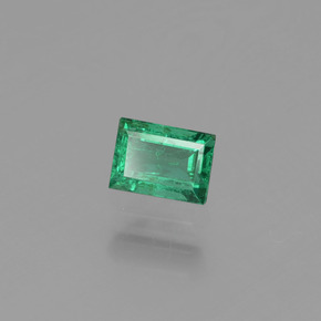 0.34캐럿 천연 그린 에메랄드, 바게트, 4.7×3.4 mm, VS-SI