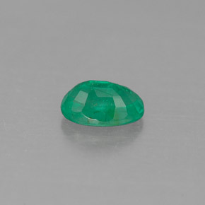 0.45캐럿 천연 그린 에메랄드, 타원형 컷, 5.9×4 mm, SI-I1