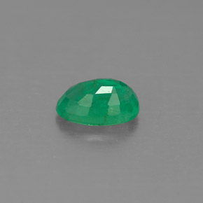 0.49캐럿 천연 그린 에메랄드, 타원형 컷, 6.2×4.1 mm, SI-I1