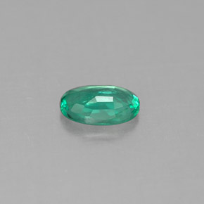 0.39캐럿 천연 그린 에메랄드, 타원형 컷, 6.1×4.1 mm, SI-I1