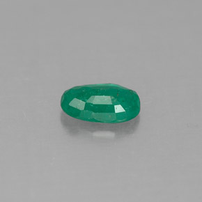 0.41캐럿 천연 그린 에메랄드, 타원형 컷, 6.1×4.1 mm, SI-I1