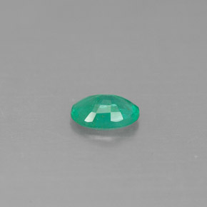 0.35캐럿 천연 그린 에메랄드, 타원형 컷, 5.8×4.1 mm, SI-I1