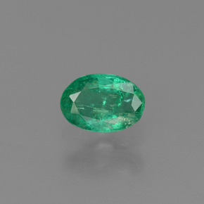 0.40캐럿 천연 그린 에메랄드, 타원형 컷, 5.8×4 mm, SI-I1