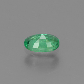 0.38캐럿 천연 그린 에메랄드, 타원형 컷, 5.9×4 mm, SI-I1