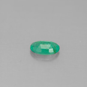 0.38캐럿 천연 그린 에메랄드, 타원형 컷, 6×4 mm, SI-I1