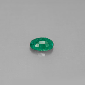 0.42캐럿 천연 그린 에메랄드, 타원형 컷, 5.9×4.2 mm, SI-I1