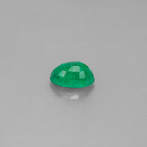 0.51캐럿 천연 그린 에메랄드, 타원형 컷, 6.1×4.1 mm, SI-I1