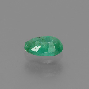 0.45캐럿 천연 그린 에메랄드, 타원형 컷, 6.1×4.1 mm, SI-I1