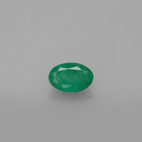 0.40캐럿 천연 그린 에메랄드, 타원형 컷, 6×4 mm, SI-I1