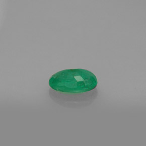 0.47캐럿 천연 그린 에메랄드, 타원형 컷, 6.1×4.1 mm, SI-I1