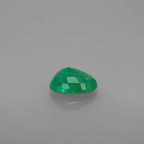 0.45캐럿 천연 그린 에메랄드, 타원형 컷, 5.9×4.2 mm, SI-I1
