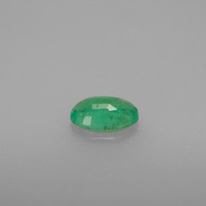 0.42캐럿 천연 그린 에메랄드, 타원형 컷, 6.2×4.1 mm, SI-I1