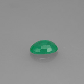 0.43캐럿 천연 그린 에메랄드, 타원형 컷, 6.1×4.1 mm, SI-I1