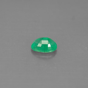 0.49캐럿 천연 그린 에메랄드, 타원형 컷, 6×4.1 mm, SI-I1