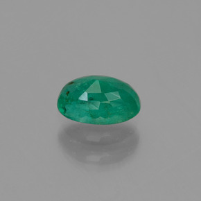 0.51캐럿 천연 그린 에메랄드, 타원형 컷, 6.1×4.2 mm, SI-I1