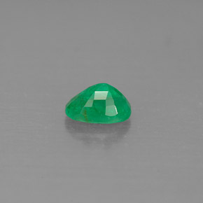 0.54캐럿 천연 그린 에메랄드, 타원형 컷, 6.1×4.1 mm, SI-I1