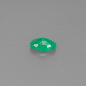 0.40캐럿 천연 그린 에메랄드, 타원형 컷, 6×4.1 mm, SI-I1