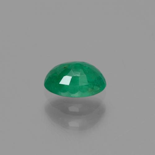 0.46캐럿 천연 쿨 그린 에메랄드, 타원형 컷, 5.9×4.1 mm, SI-I1