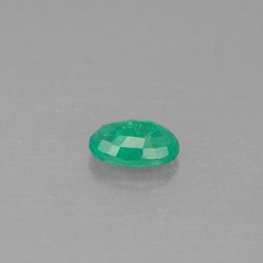 0.44캐럿 천연 그린 에메랄드, 타원형 컷, 6.1×4.1 mm, SI-I1