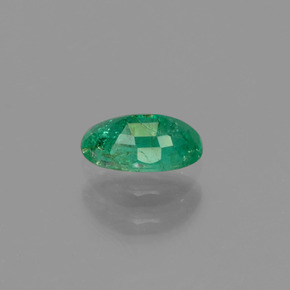 0.43캐럿 천연 그린 에메랄드, 타원형 컷, 6.2×4.1 mm, SI-I1