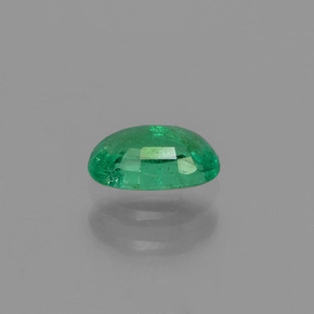 0.46캐럿 천연 그린 에메랄드, 타원형 컷, 6.2×4.1 mm, SI
