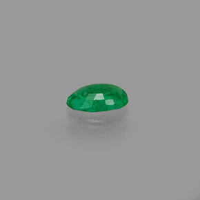0.40캐럿 천연 그린 에메랄드, 타원형 컷, 6.2×4.1 mm, SI