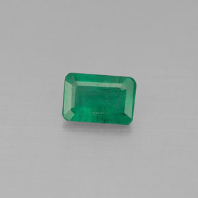 0.45캐럿 천연 그린 에메랄드, 에메랄드 컷, 6×4.1 mm, SI-I1
